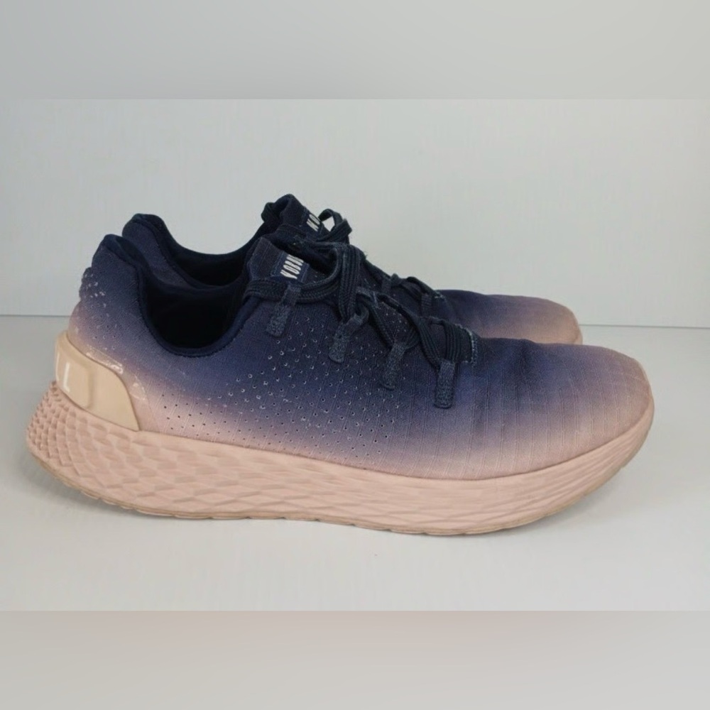 NOBULL Women's Navy and Pink Gradient Sneakers